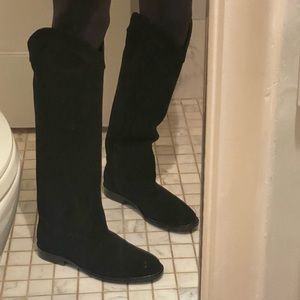Saint Laurent Suede Western Boots